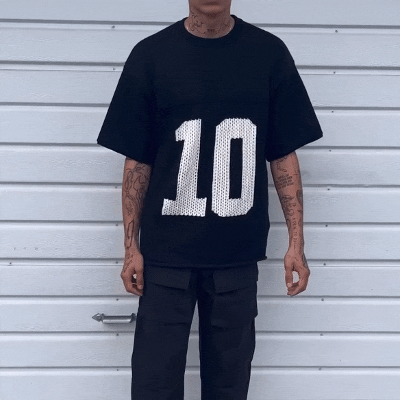 ASKYURSELF (アスクユアセルフ)商品ページ - Knit Mesh Jersey - Black ASKYURSELF (アスクユアセルフ)商品ページ - Knit Mesh Jersey - Black