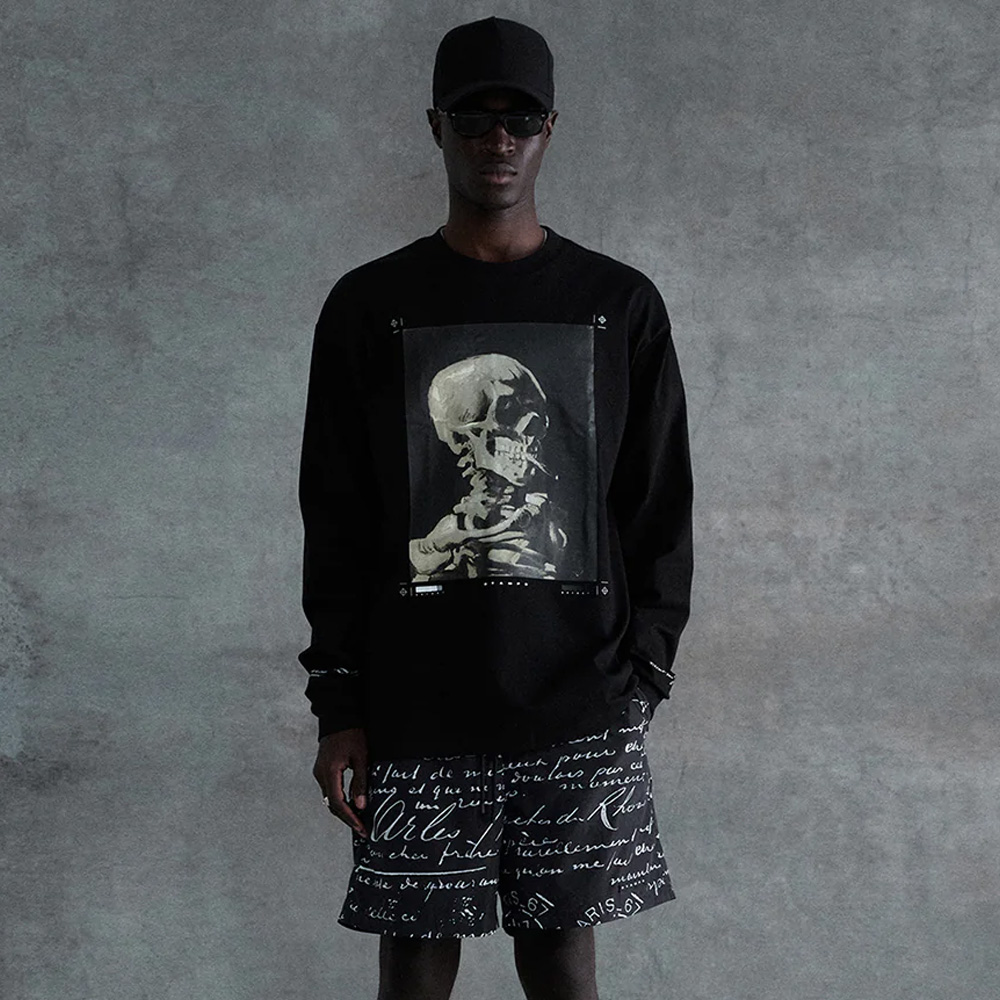 STAMPD ストライプ付きブラックスウェット STAMPD(スタンプド)商品ページ - Stampd Spike LS Relaxed Tee