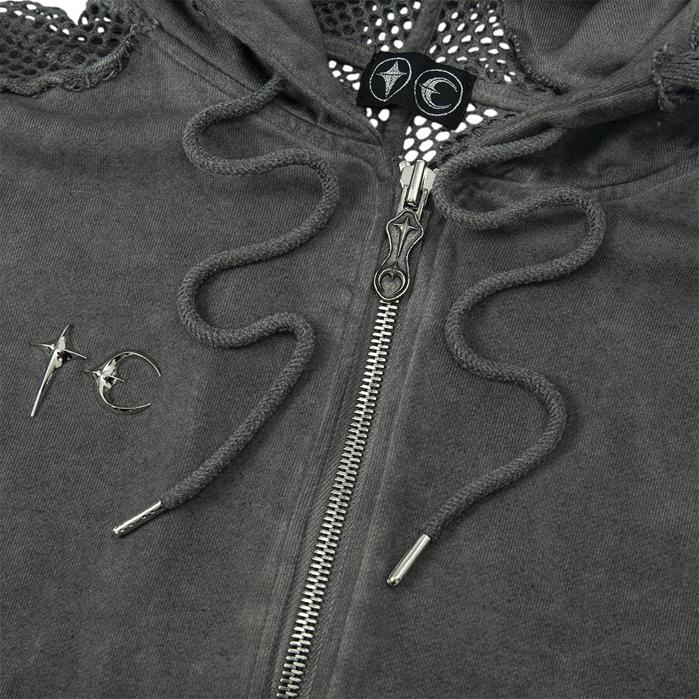 THUG CLUB(サグ・クラブ)商品ページ - DEM Zip-up Hoodie - Gray THUG CLUB(サグ・クラブ)商品ページ - DEM Zip-up Hoodie - Gray