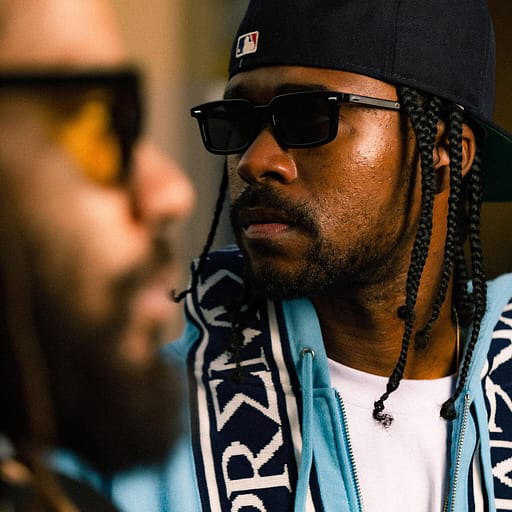 AKILA LUNA サングラス ブラック/イエロー アキラ AKILA LA × NBA