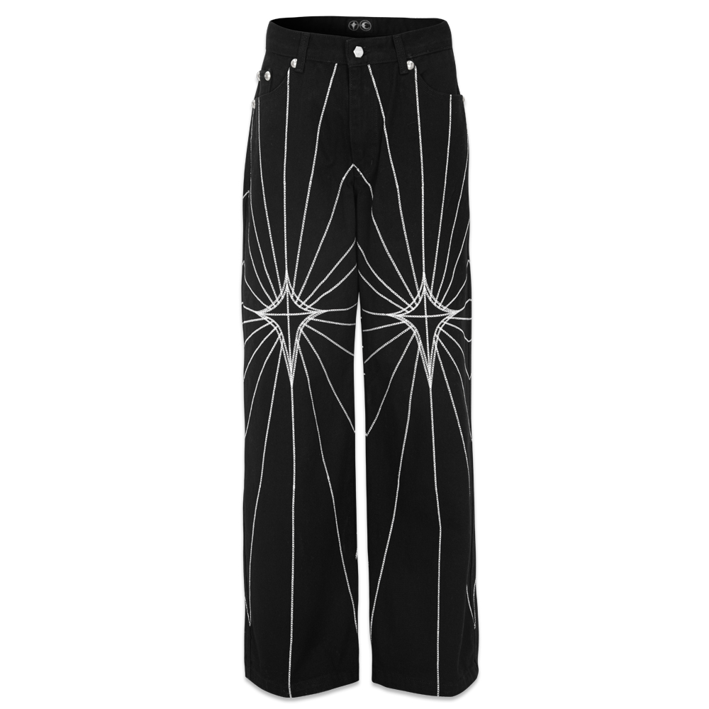 THUG CLUB(サグ・クラブ)商品ページ - TC Rise Denim Emb Pants THUG CLUB(サグ・クラブ)商品ページ - TC Rise Denim Emb Pants