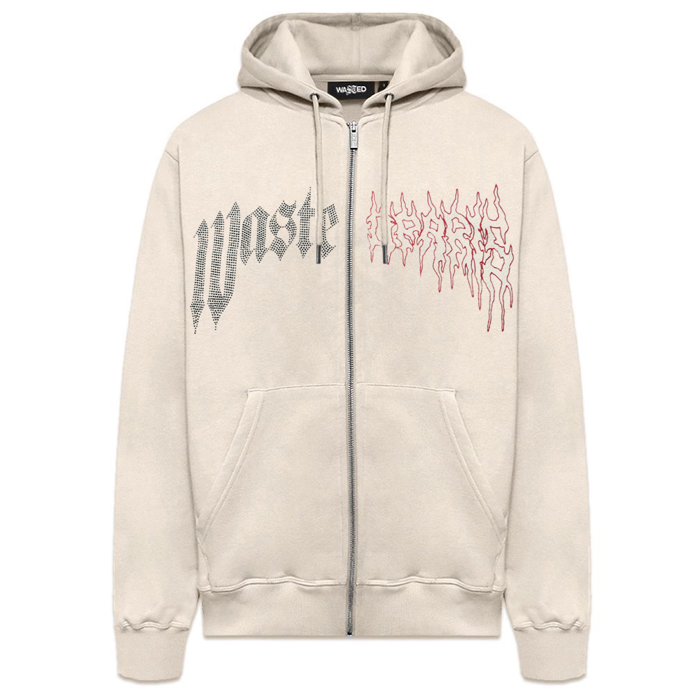 WASTED PARIS ウェイステッド カーブ 長袖 ジップパーカー WASTED PARIS ウェイステッド カーブ 長袖 ジップパーカー