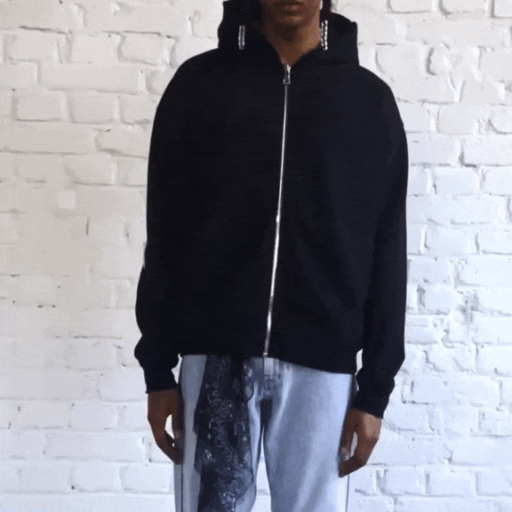ASKYURSELF (アスクユアセルフ)商品ページ - Cross Patch Zip Hoodie ASKYURSELF (アスクユアセルフ)商品ページ - Cross Patch Zip Hoodie