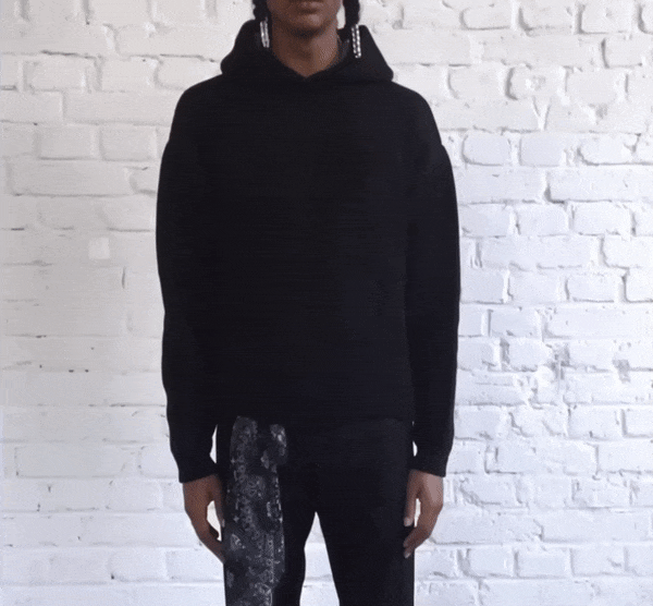 【ASKYURSELF】アスクユアセルフ DESTROYER KNIT HOODIE ASKYURSELF (アスクユアセルフ)商品ページ - Destroyer Knit