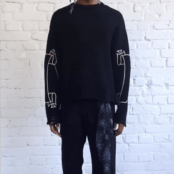 ASKYURSELF REPAIRED BANNED KNIT | Luce | ルーチェ