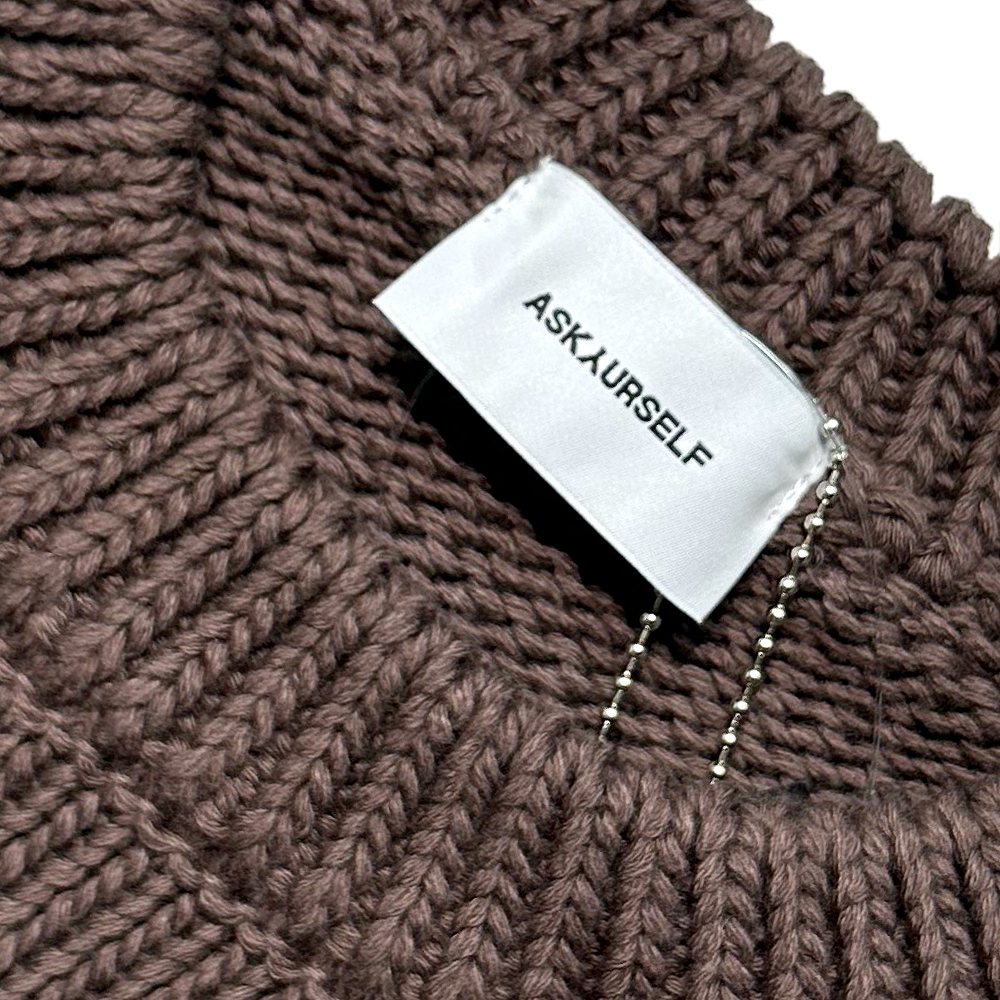 ASKYURSELF (アスクユアセルフ)商品ページ - Chunky Cross Knit ASKYURSELF (アスクユアセルフ)商品ページ - Chunky Cross Knit