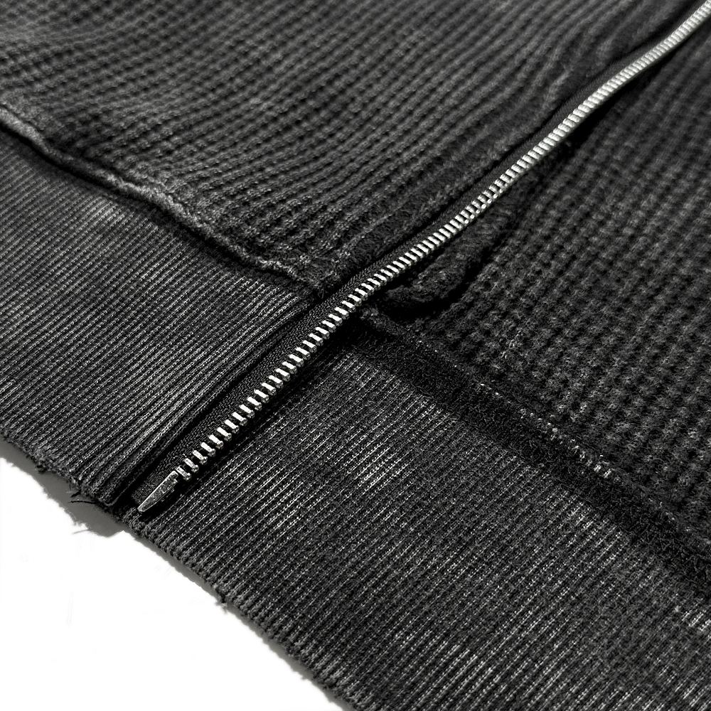 XWORE NYC(ウォー) 商品ページ - Darted Zip Up Hoodie - Black