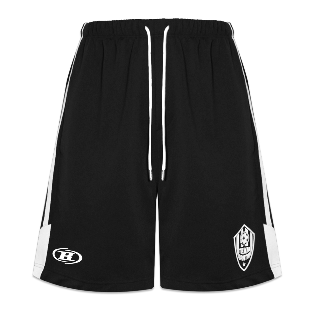 SIDE B LOGO HALF PANTS [BLACK] - BORNTOWIN