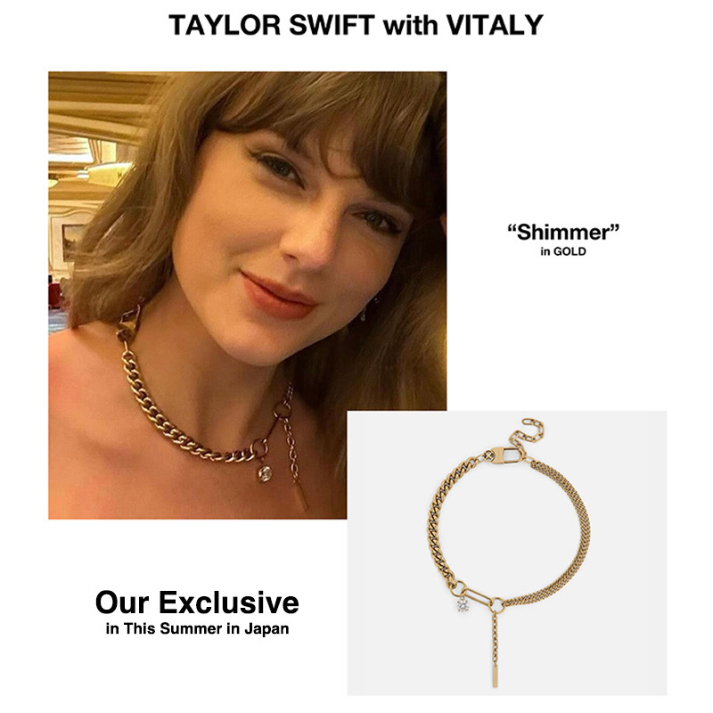 *Vitaly*Shimmer クリスタル チェーンネックレス*送料込み* VITALY(バイタリー)商品ページ - Shimmer Necklace - Gold