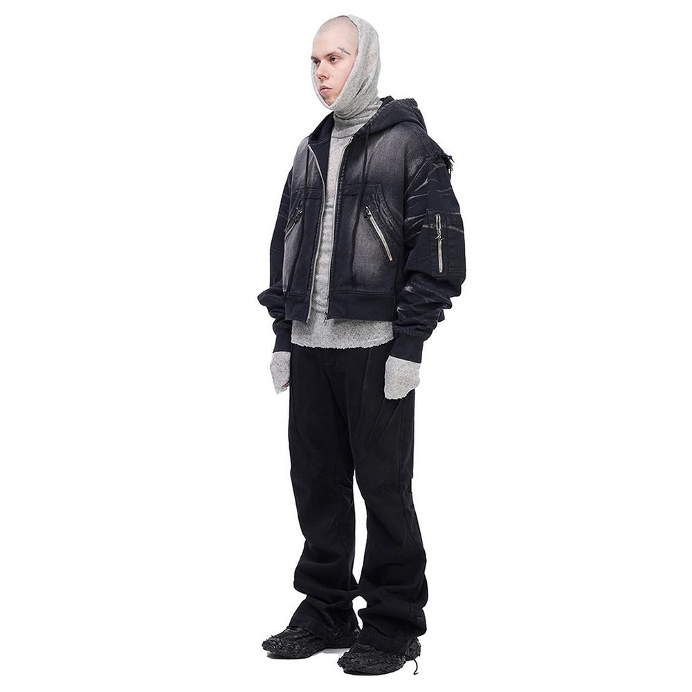 【BLR BLUER】DEEP-DYED HOODIE JACKET BLR BLUER(ビーエルアール ブラー)商品ページ - Deep Dyed Cotton