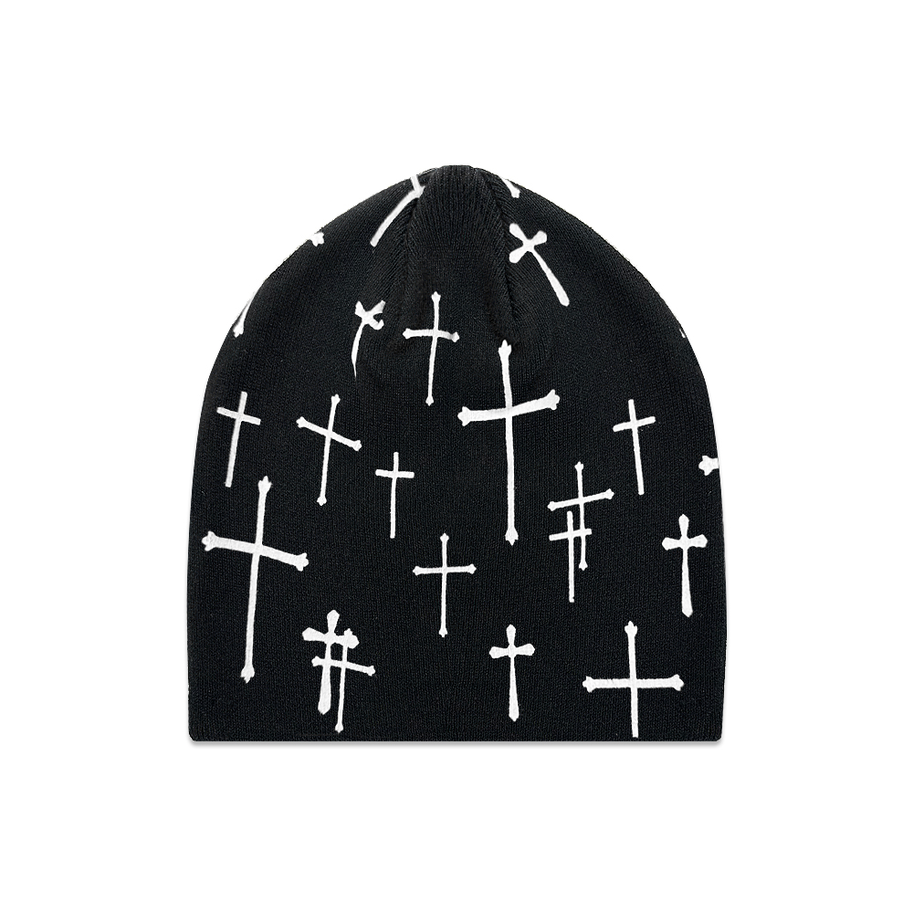 LAST NEST(ラストネスト)商品ページ - Cross Beanie - Black LAST NEST(ラストネスト)商品ページ - Cross Beanie - Black