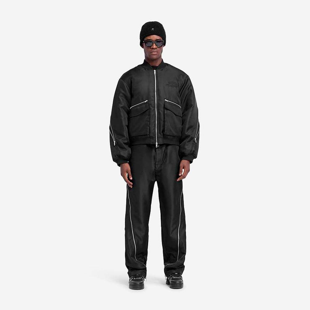 REPRESENT ブラック サテンジャケット L