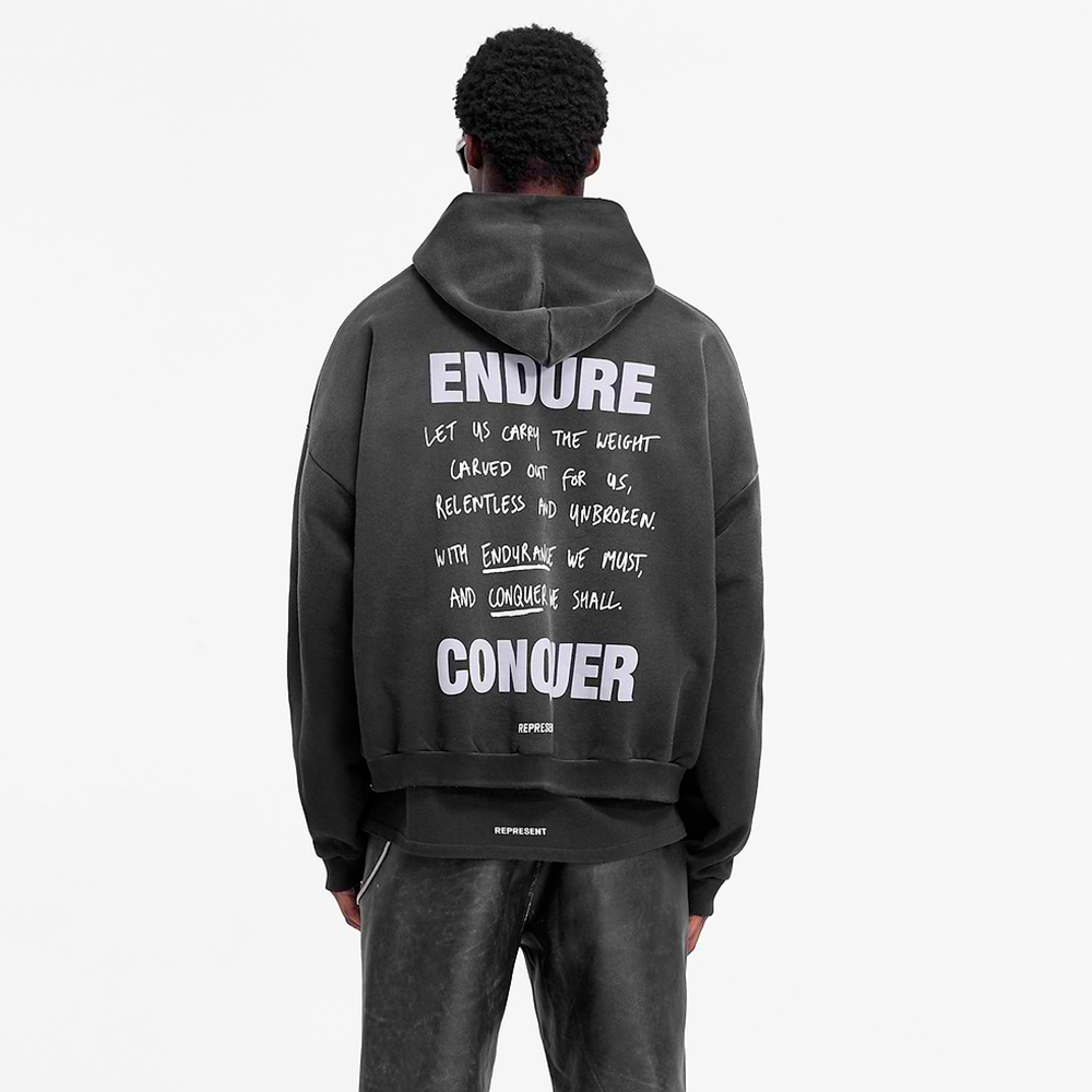 REPRESENT(リプレゼント)商品ページ - Atlas Hoodie - Stained-Black