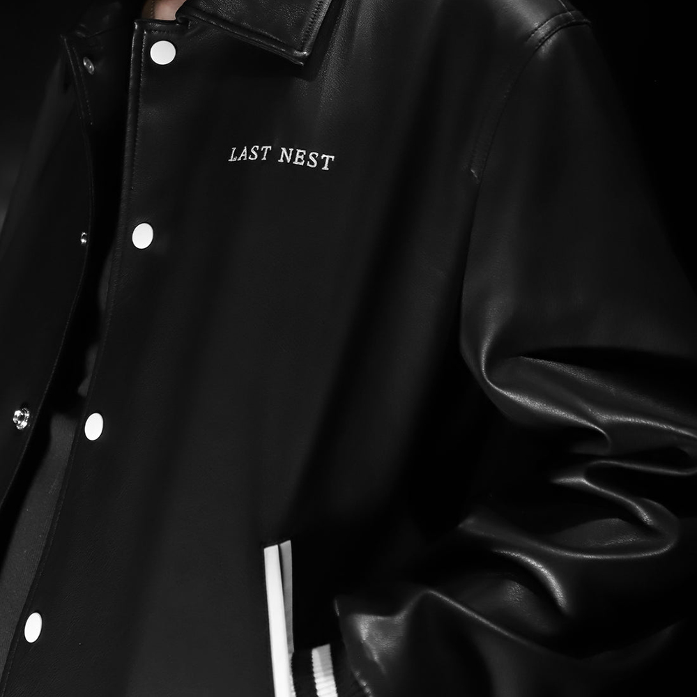 LAST NEST(ラストネスト)商品ページ - Leather Varsity Jacket LAST NEST(ラストネスト)商品ページ - Leather Varsity Jacket