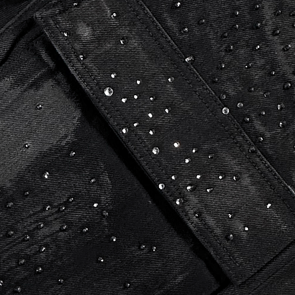 LAST NEST(ラストネスト)商品ページ - Rhinestone Coating Denim Pants
