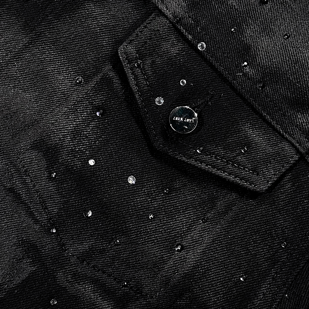 LAST NEST(ラストネスト)商品ページ - Rhinestone Coating Denim LAST NEST(ラストネスト)商品ページ - Rhinestone Coating Denim