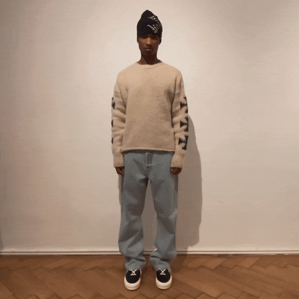 ASKYURSELF (アスクユアセルフ)商品ページ - Brushed Cross Knit ASKYURSELF (アスクユアセルフ)商品ページ - Brushed Cross Knit