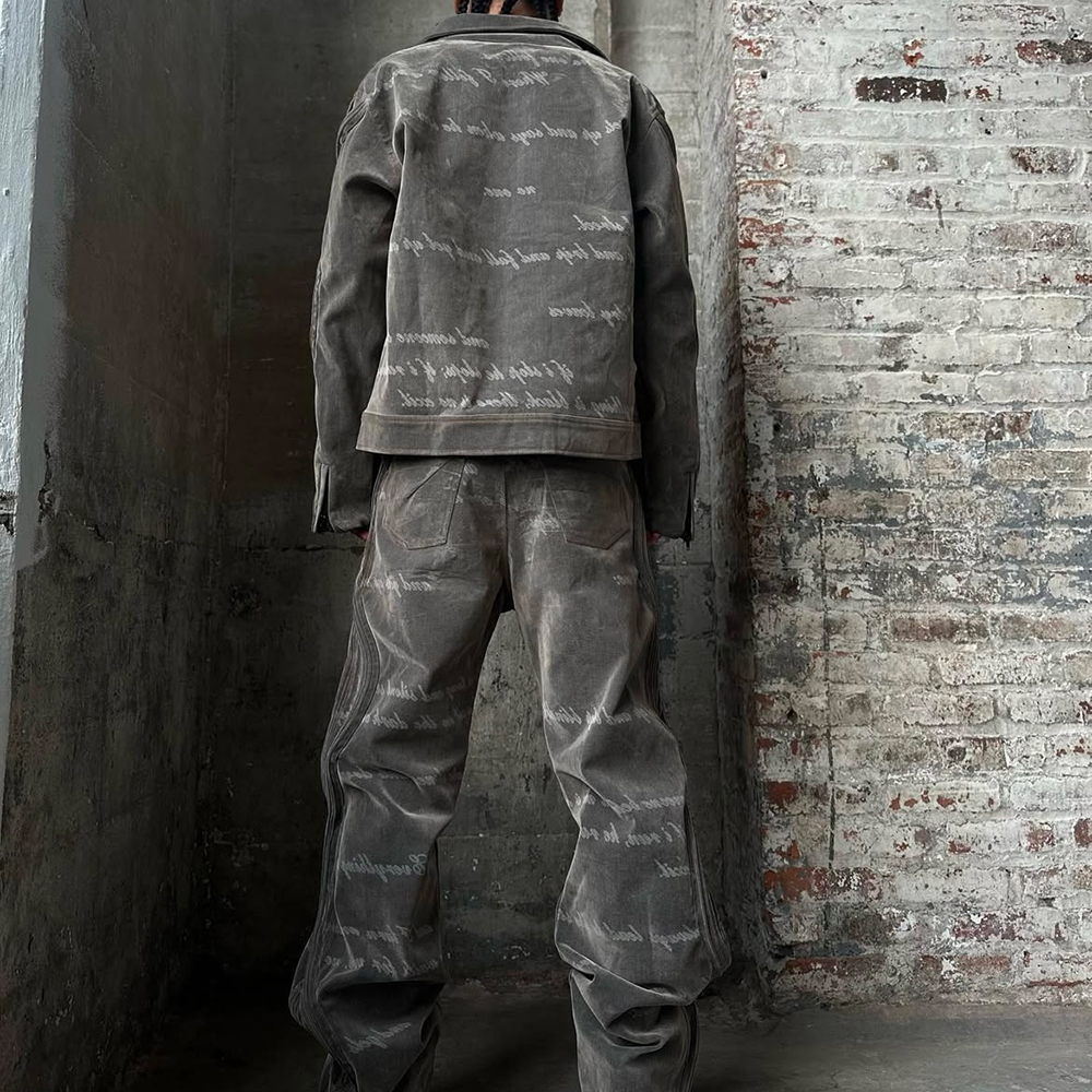 XWORE NYC(ウォー) 商品ページ - Waved Denim Pants - Gray XWORE NYC(ウォー) 商品ページ - Waved Denim Pants - Gray