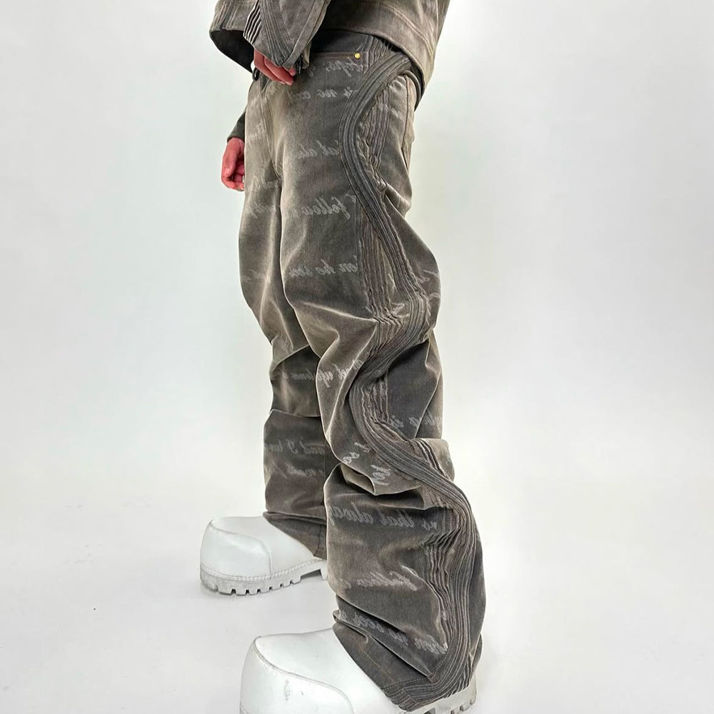 XWORE NYC(ウォー) 商品ページ - Waved Denim Pants - Gray XWORE NYC(ウォー) 商品ページ - Waved Denim Pants - Gray