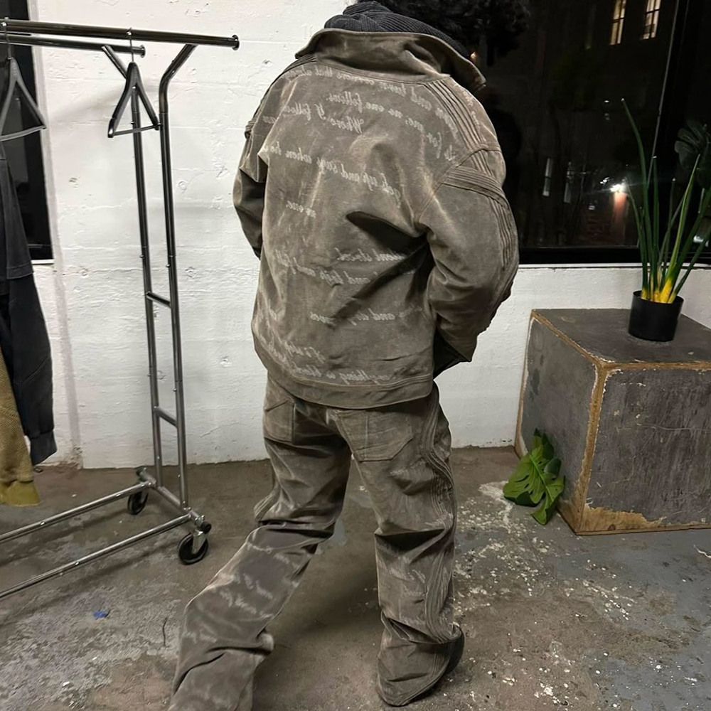 XWORE NYC(ウォー) 商品ページ - Waved Denim Jacket - Gray