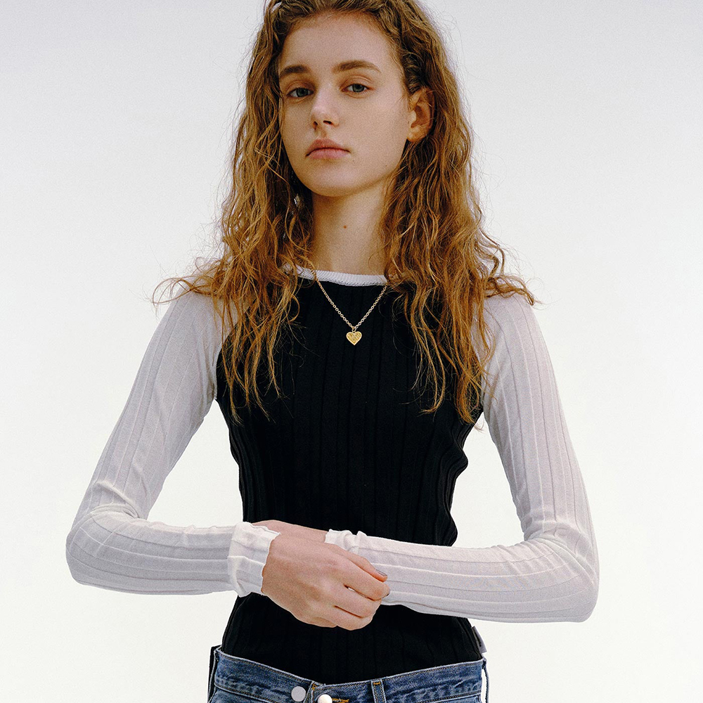 BASICKS(ベイシックス)商品ページ - Heart Razor Necklace