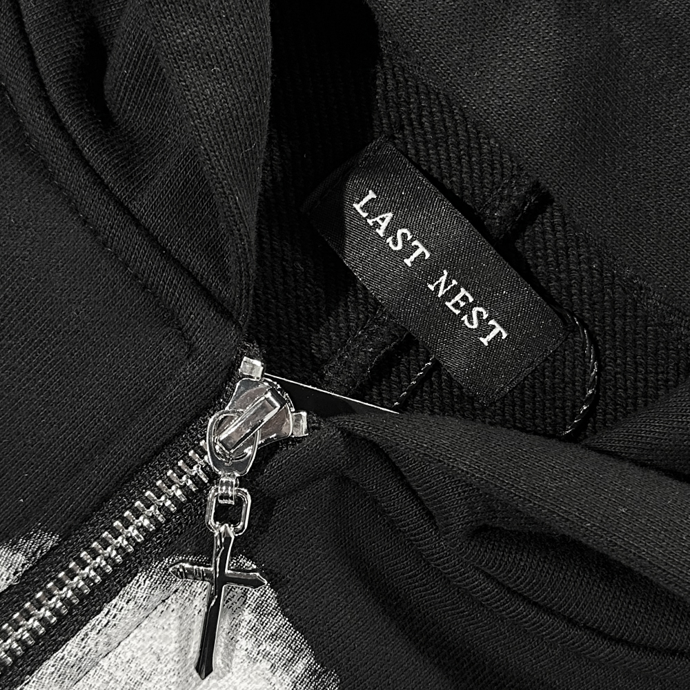 LAST NEST(ラストネスト)商品ページ - Risk Zip Up Hoodie LAST NEST(ラストネスト)商品ページ - Risk Zip Up Hoodie