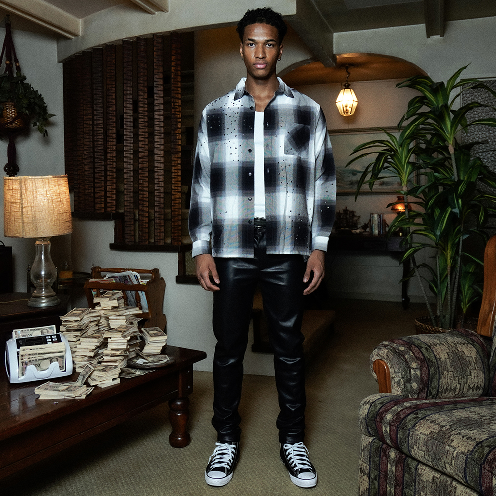 LAST NEST(ラストネスト)商品ページ - Rhinestone Flannel LAST NEST(ラストネスト)商品ページ - Rhinestone Flannel