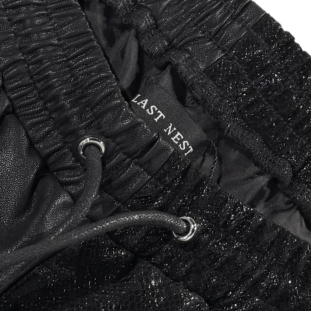 LAST NEST(ラストネスト)商品ページ - Leather Switching Shorts