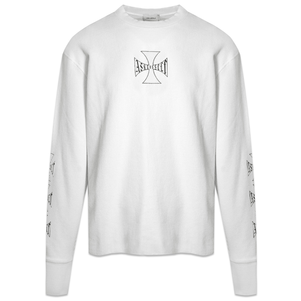 【ASKYURSELF】アスクユアセルフ/Cross Waffle LS Tee /ロンT ASKYURSELF (アスクユアセルフ)商品ページ - Cross Waffle LS
