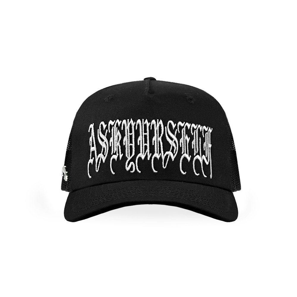 ASKYURSELF (アスクユアセルフ)商品ページ - Goth Logo Trucker