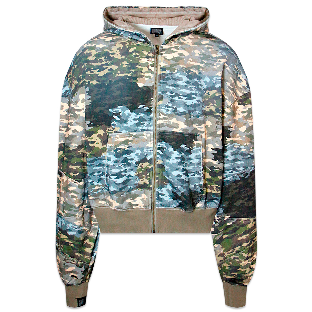 XWORE NYC(ウォー) 商品ページ - Mixed Camo Zip Up Hoodie XWORE NYC(ウォー) 商品ページ - Mixed Camo Zip Up Hoodie
