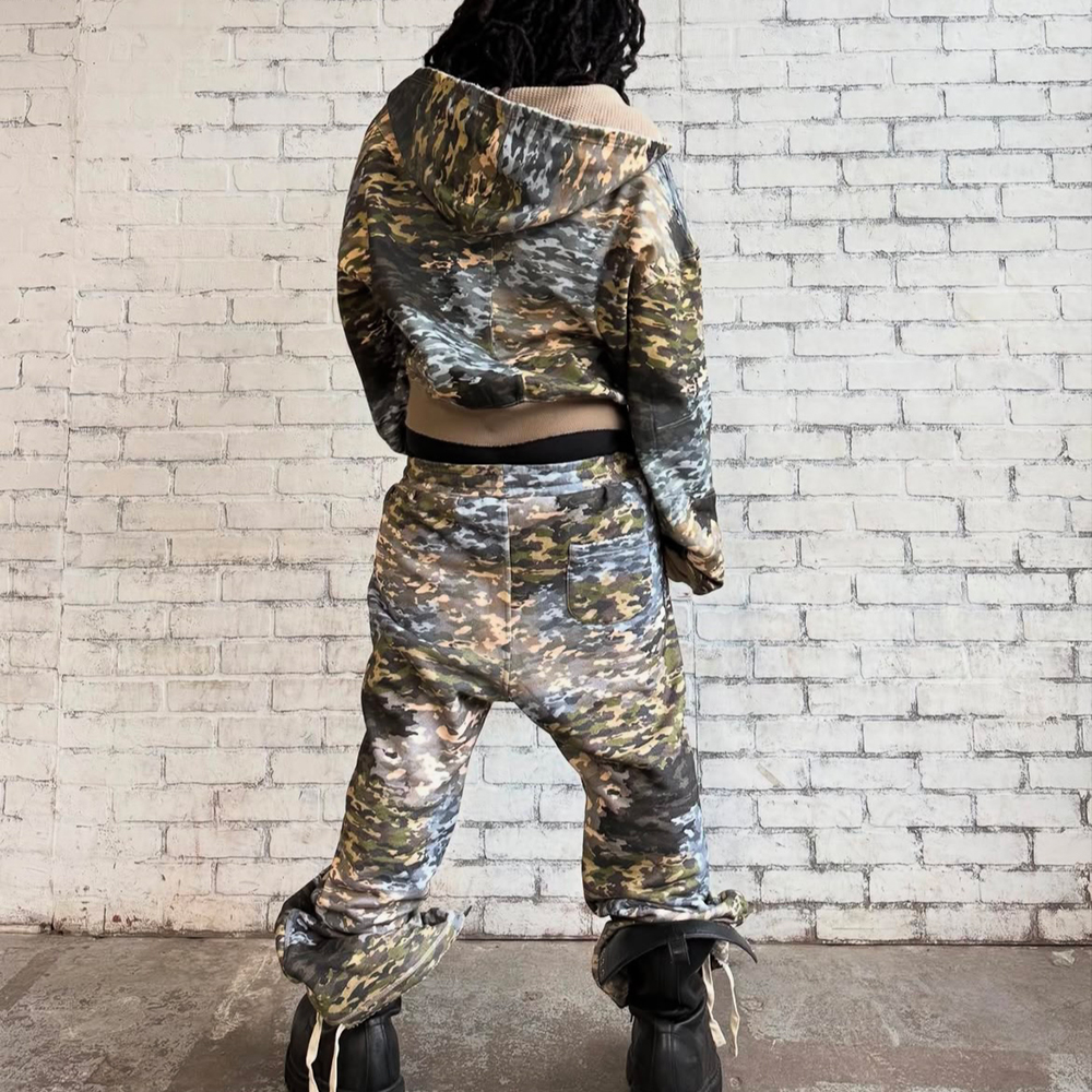 XWORE NYC(ウォー) 商品ページ - Mixed Camo Zip Up Hoodie