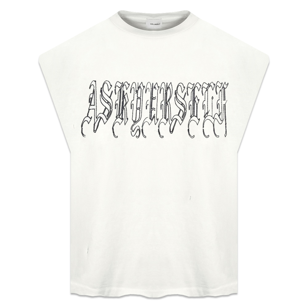 ASKYURSELF (アスクユアセルフ)商品ページ - Goth Logo Tank ASKYURSELF (アスクユアセルフ)商品ページ - Goth Logo Tank