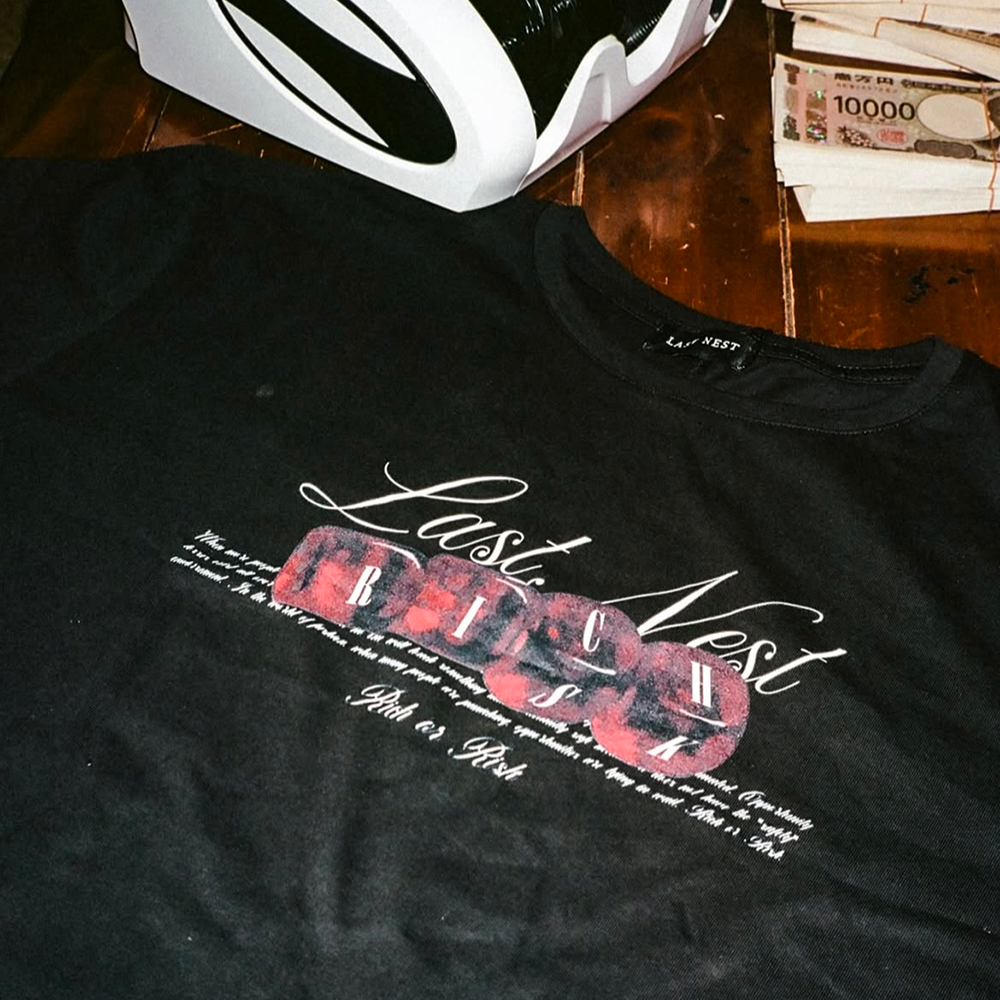 LAST NEST(ラストネスト)商品ページ - Rich or Risk T-shirts
