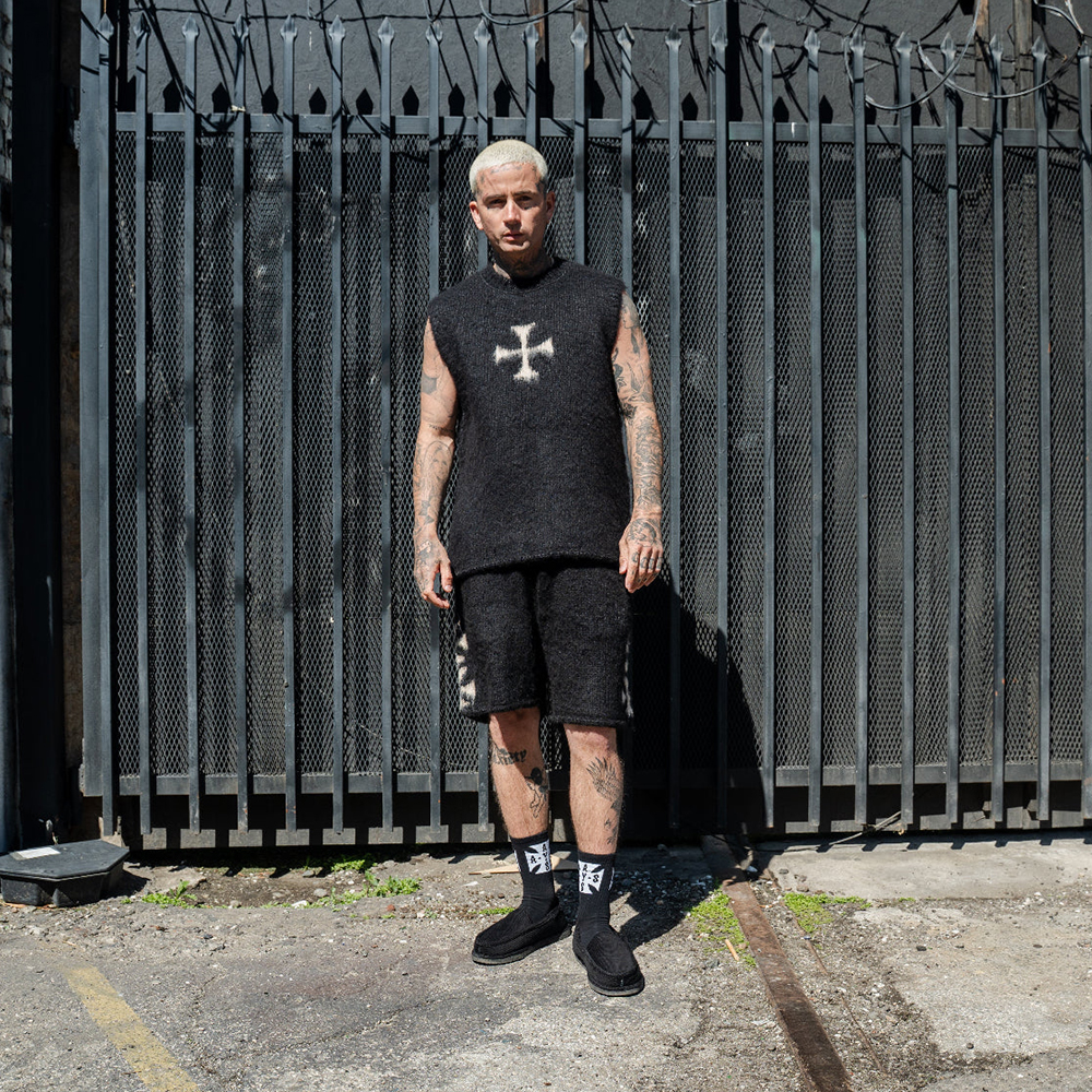 ASKYURSELF (アスクユアセルフ)商品ページ - Brushed Cross Knit