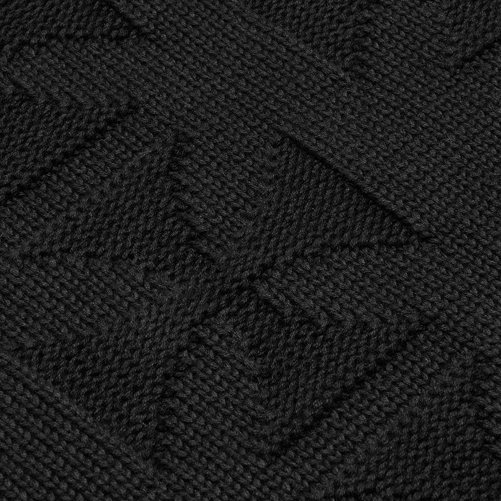 トップス ASKYURSELF RAW CROSS MERINO KNIT Black M RAW MONO CROSS KNIT - ASKYURSELF