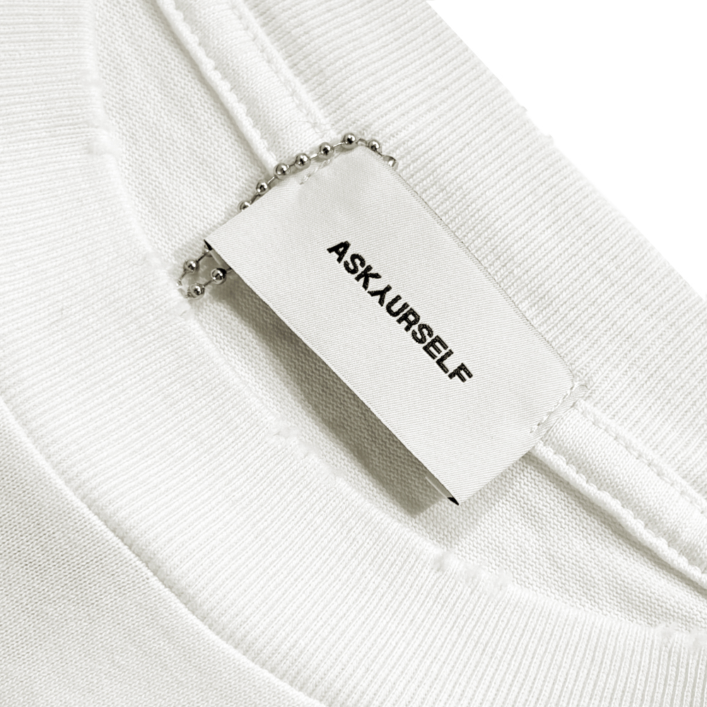 ASKYURSELF】クロス ロゴ ヴィンテージ 半袖Tシャツ パンク