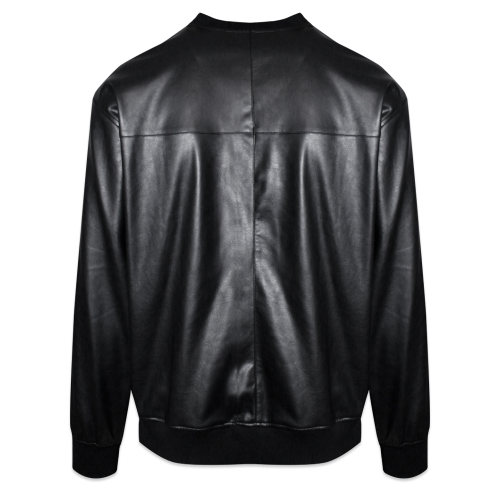 LAST NEST(ラストネスト)商品ページ - Faux Leather Crewneck