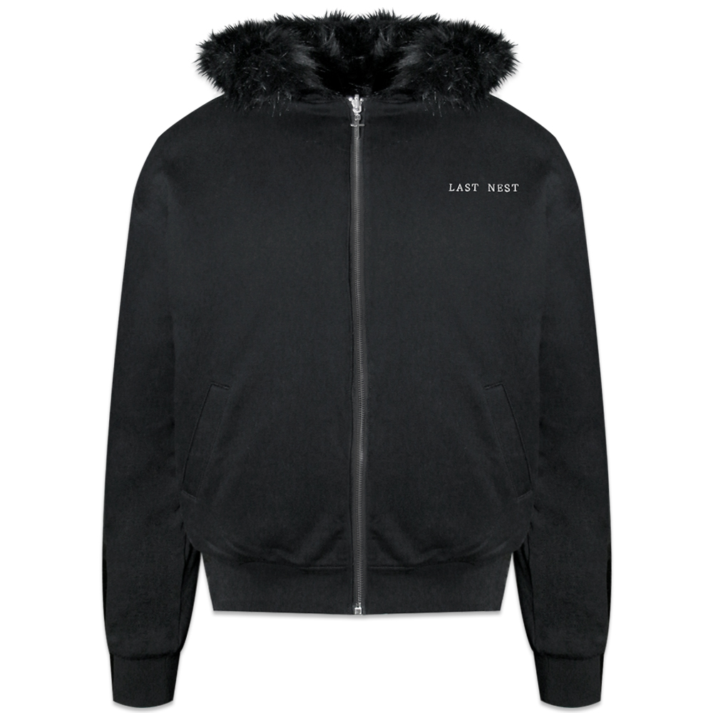 LAST NEST(ラストネスト)商品ページ - Reversible Fur Hoodie- Black