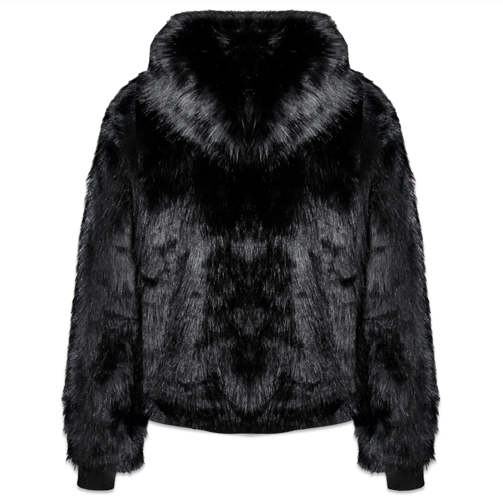 LAST NEST(ラストネスト)商品ページ - Reversible Fur Hoodie- Black