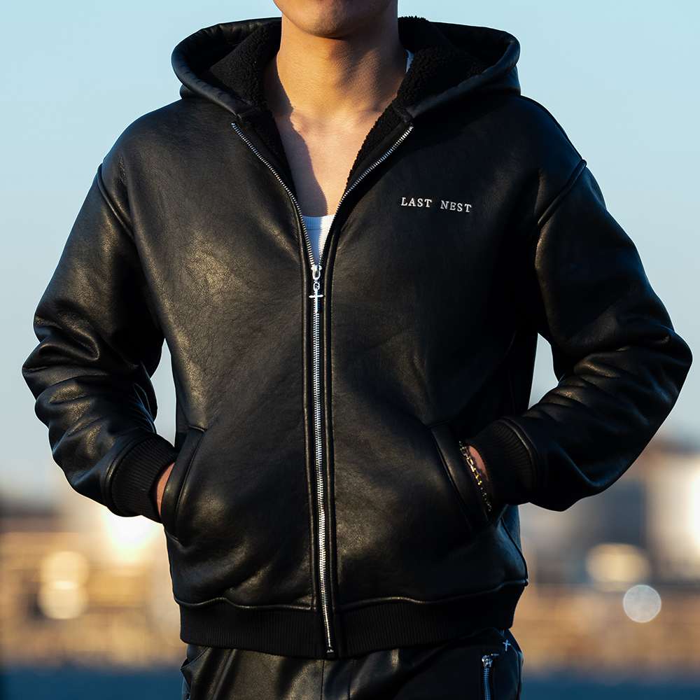 LAST NEST(ラストネスト)商品ページ - Reversible Fur Hoodie- Black