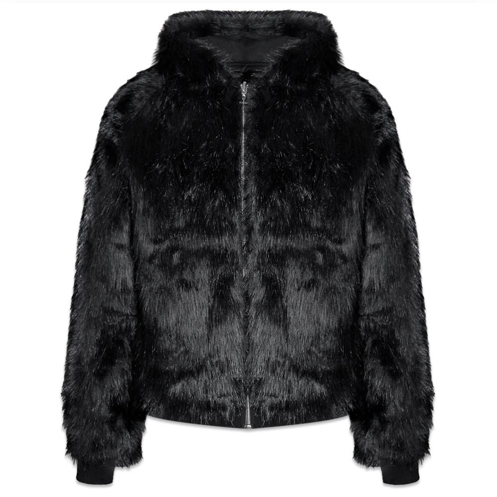 LAST NEST(ラストネスト)商品ページ - Reversible Fur Hoodie- Black
