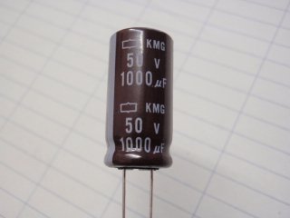 KMG50VB1000(50V1000μ) 12x25mm
