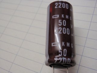 KMG50VB2200(50V2200μ) 16x35mm