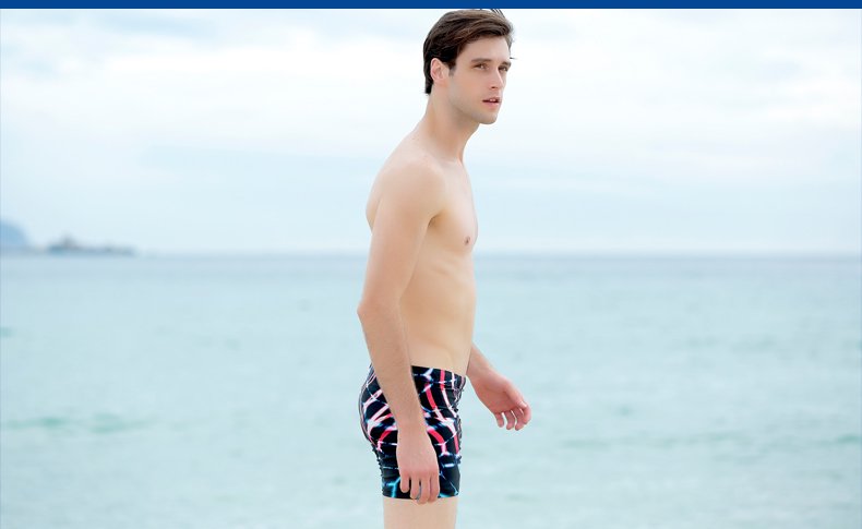 ファッションのマルチカラーデザインのゆったりとした男性水着で乾燥性があり、着心地良い。
