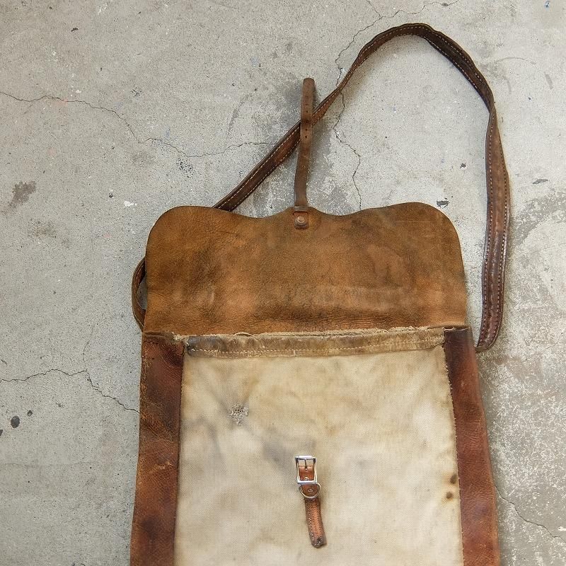 1900's1910's Railroad Canvas Leather Bag