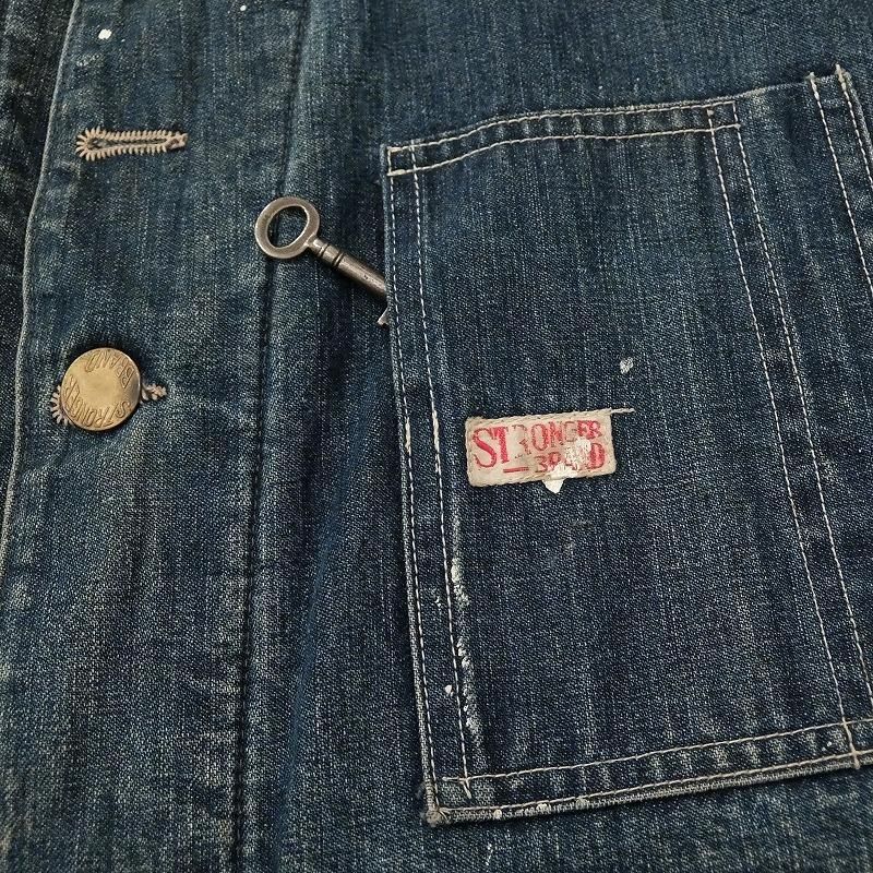 1930's STRONGER BRAND Denim Coverall