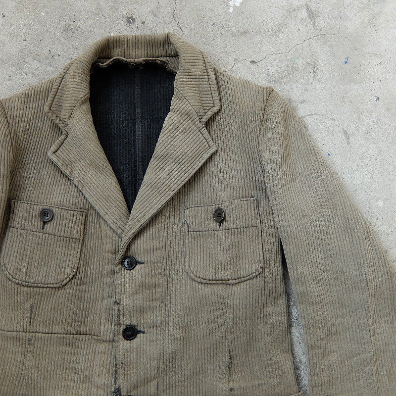 1930's French Cotton Pique Farmers Jacket