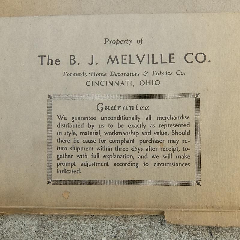 1930's The B.J. MELVILLE CO. Catalog