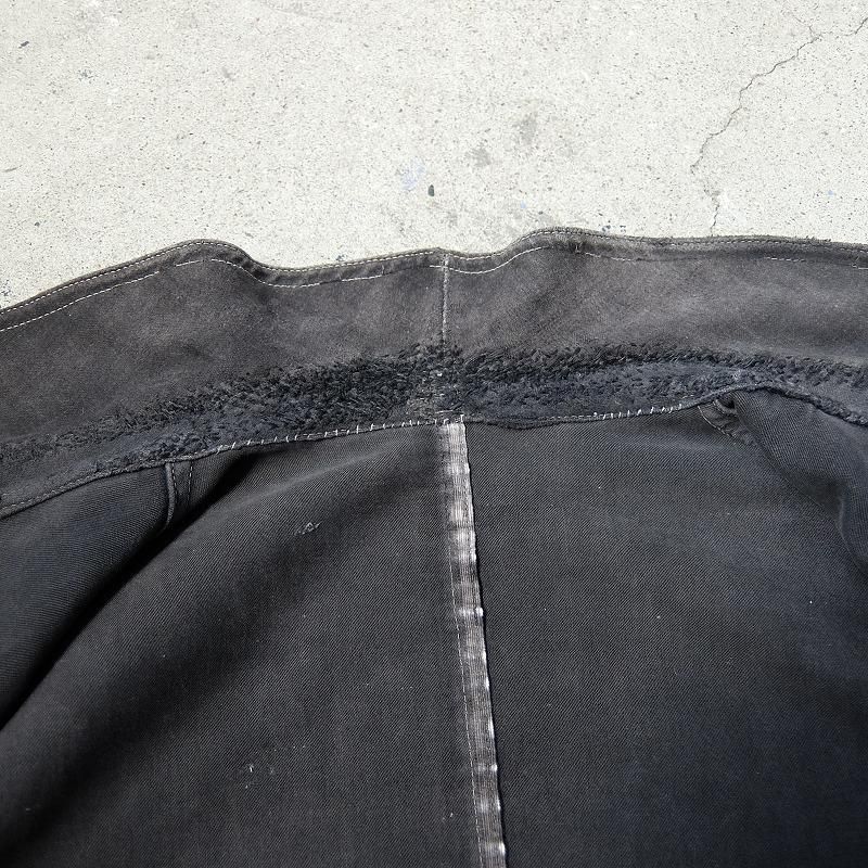 1930's French Black Moleskin Work Jacket